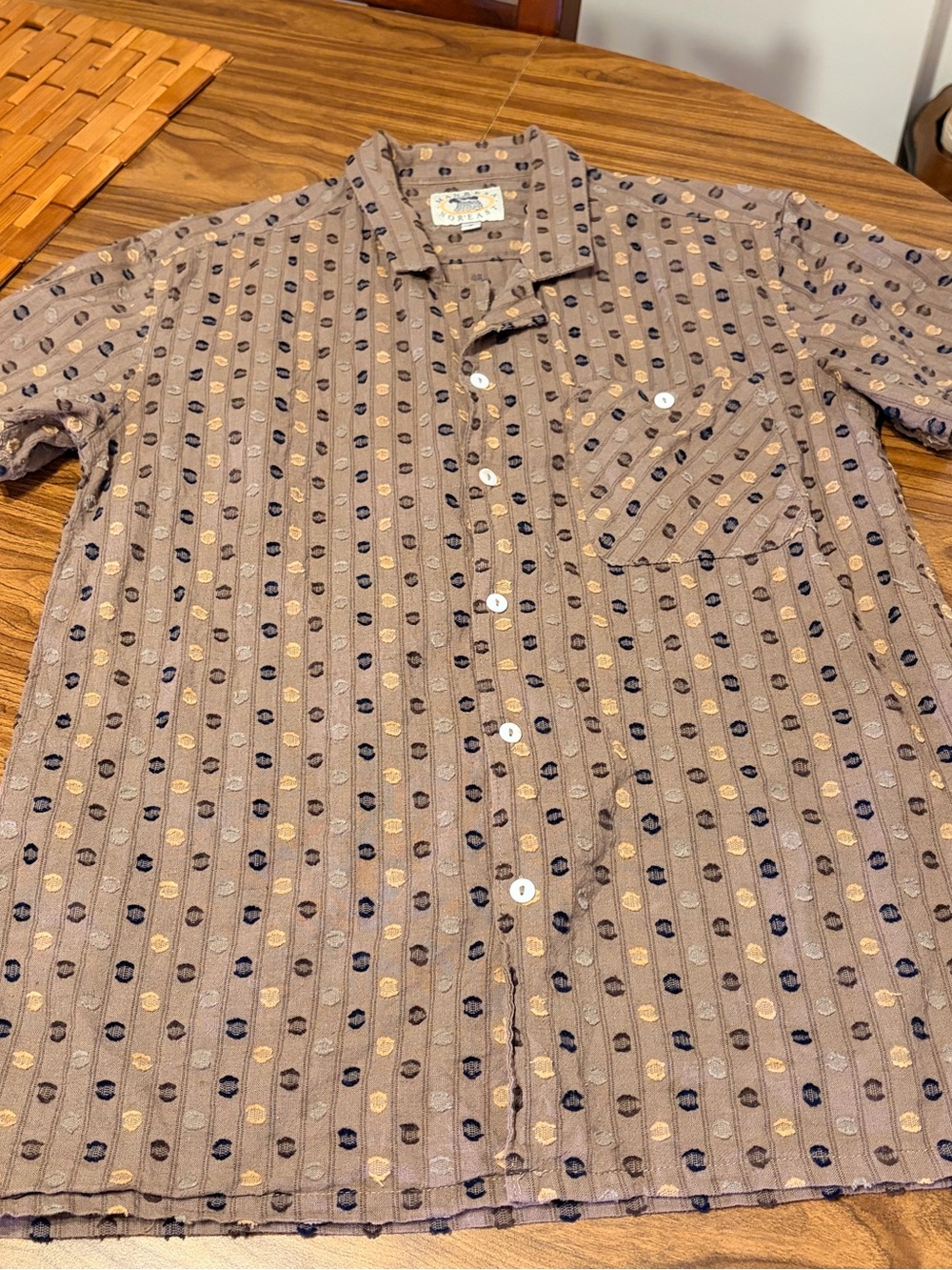 Manresa Nor’Eastern Short‑Sleeve Button‑Down Shirt with Cool Print